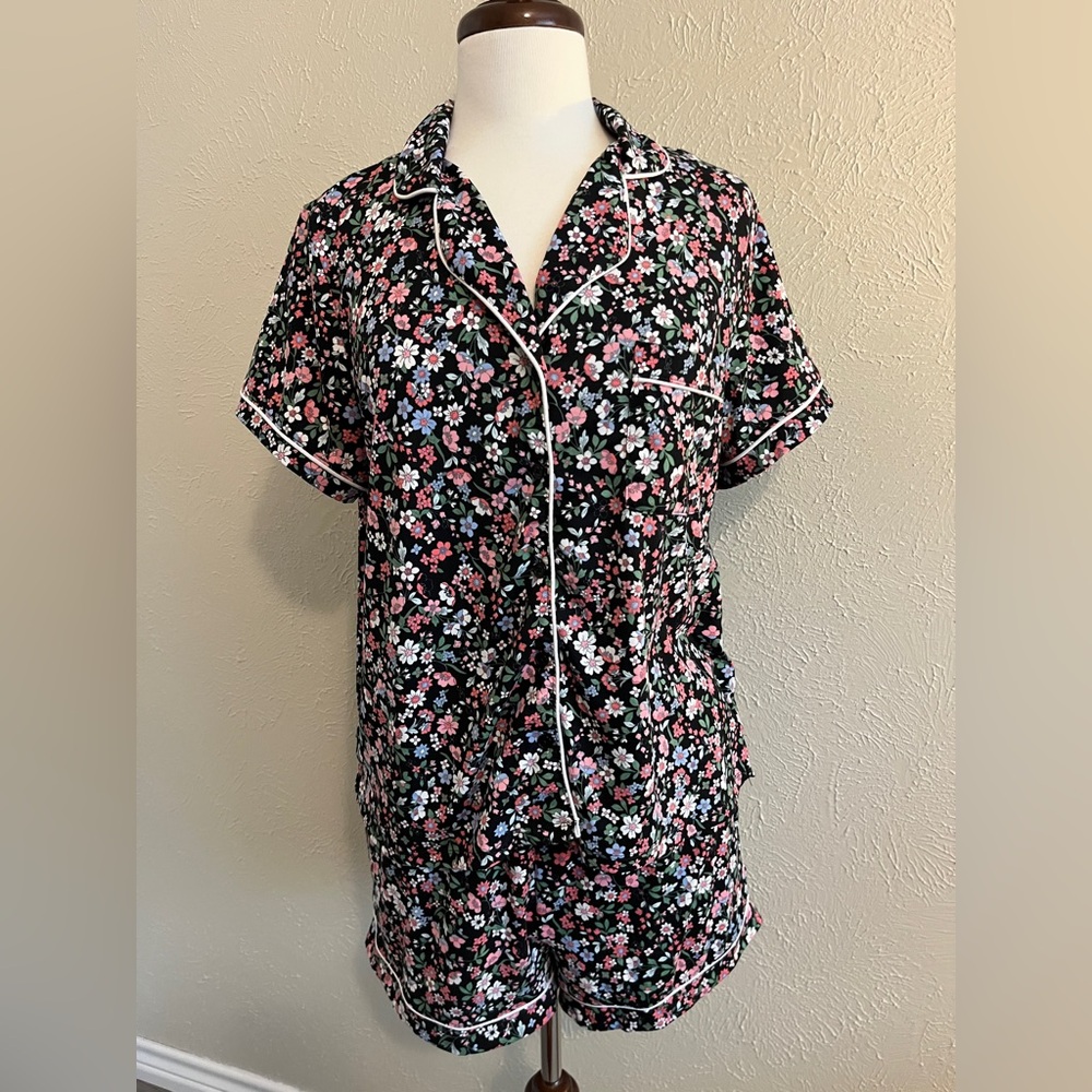 Cozy Floral Pajama and Shorts Set